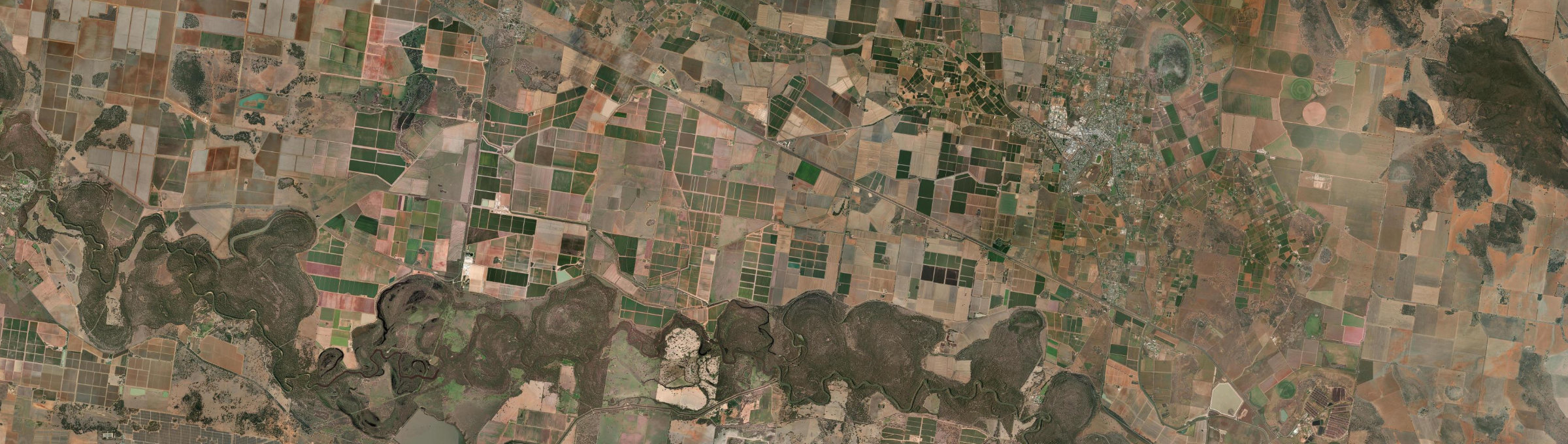 Aerial view of Gogeldrie, NSW