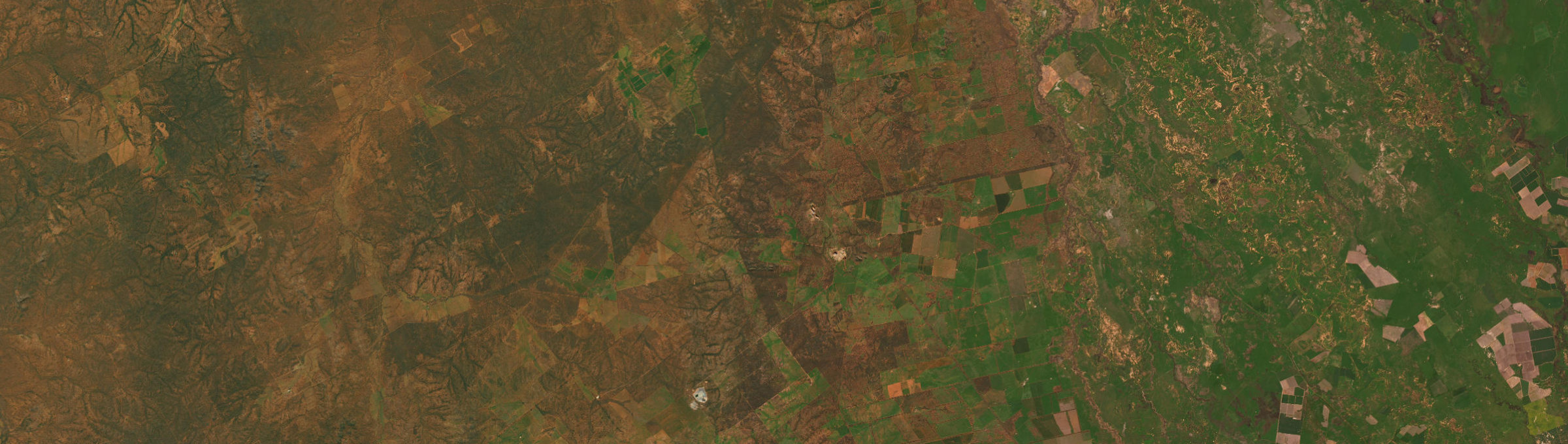 Aerial view of Girilambone, NSW