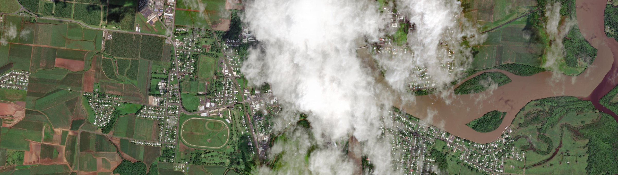 Aerial view of Innisfail, QLD