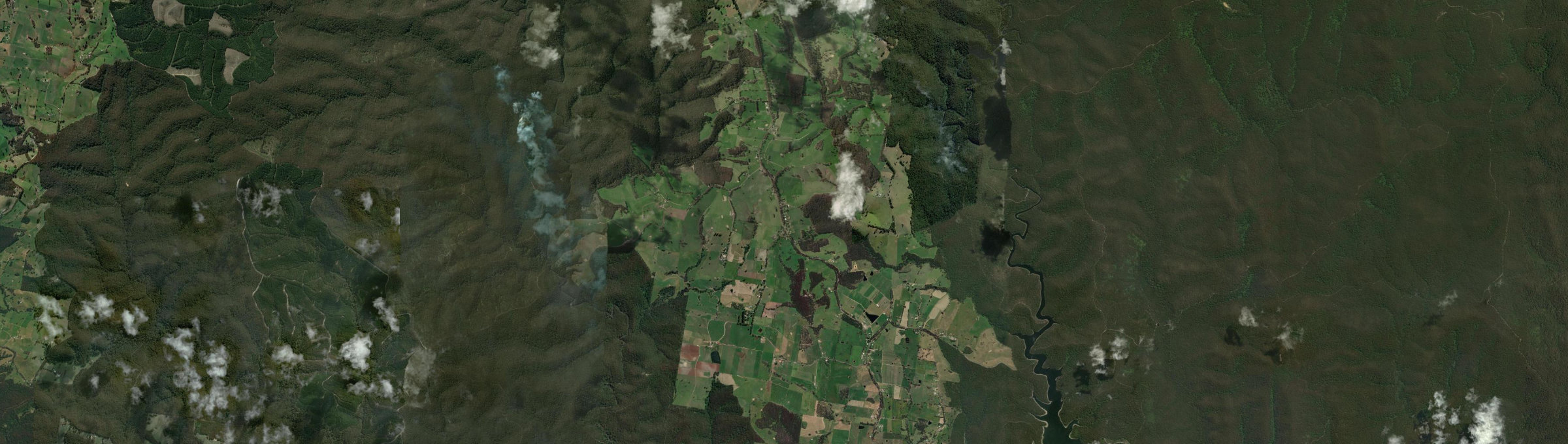 Aerial view of Hill End (Vic.), VIC