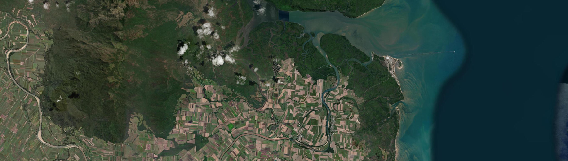 Aerial view of Macknade, QLD
