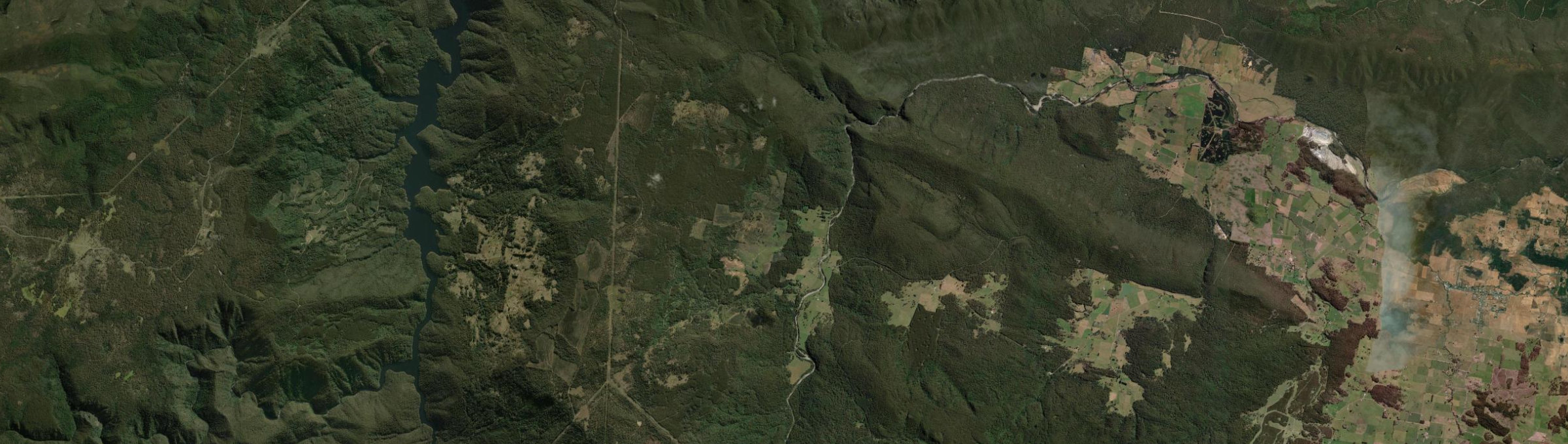 Aerial view of Liena, TAS