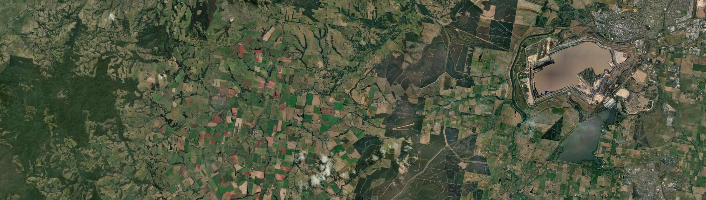 Aerial view of Narracan, VIC