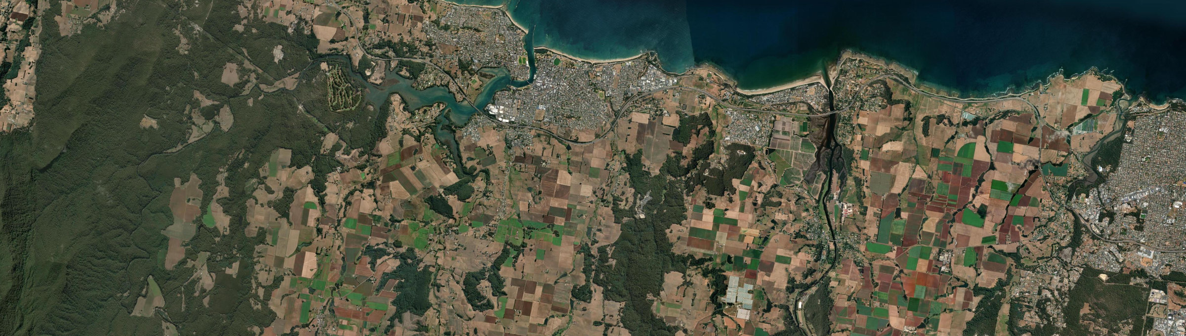 Aerial view of Ulverstone, TAS