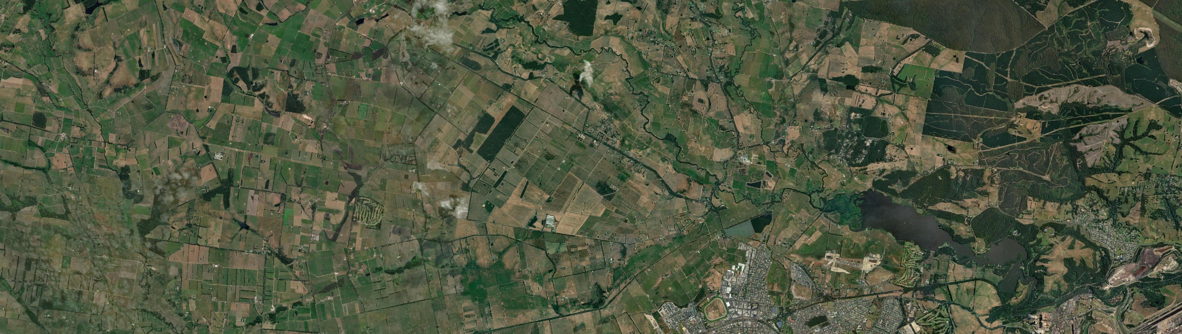 Aerial view of Westbury (Vic.), VIC