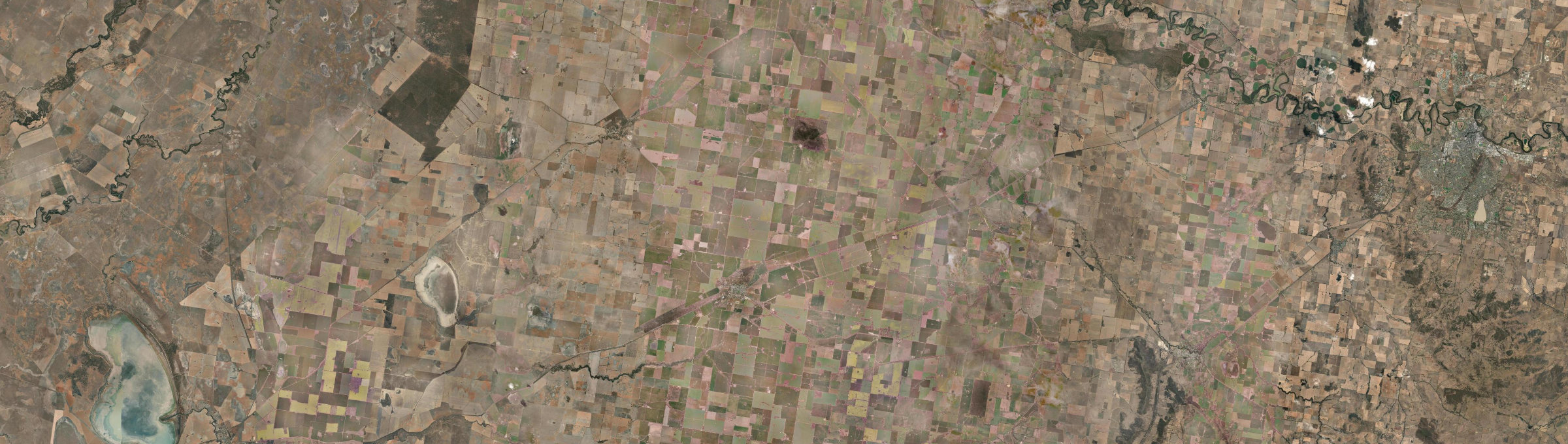 Aerial view of Lockhart, NSW