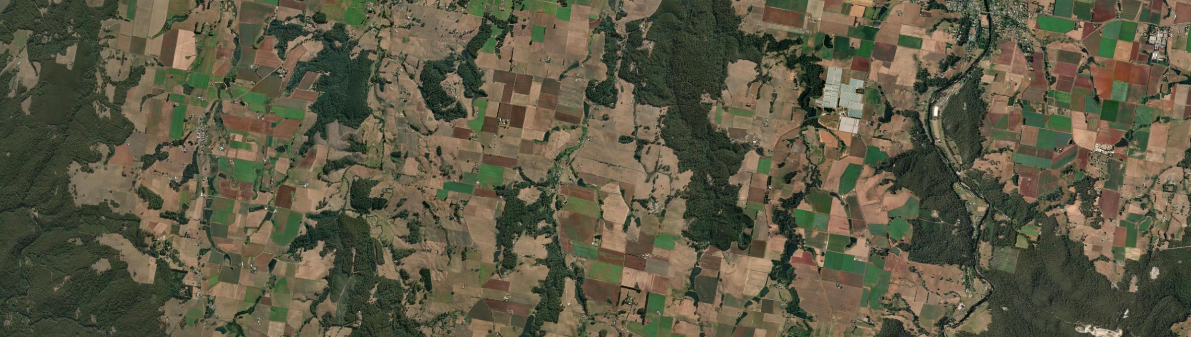 Aerial view of Abbotsham, TAS