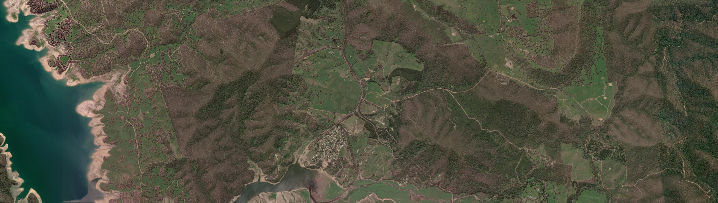 Aerial view of Macs Cove, VIC