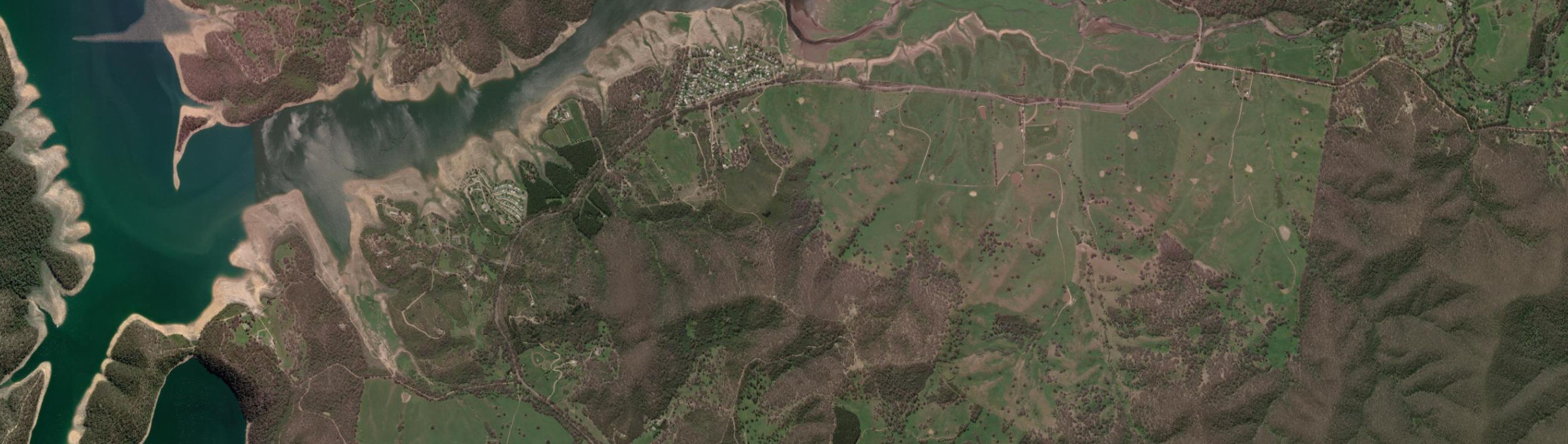 Aerial view of Howqua Inlet, VIC