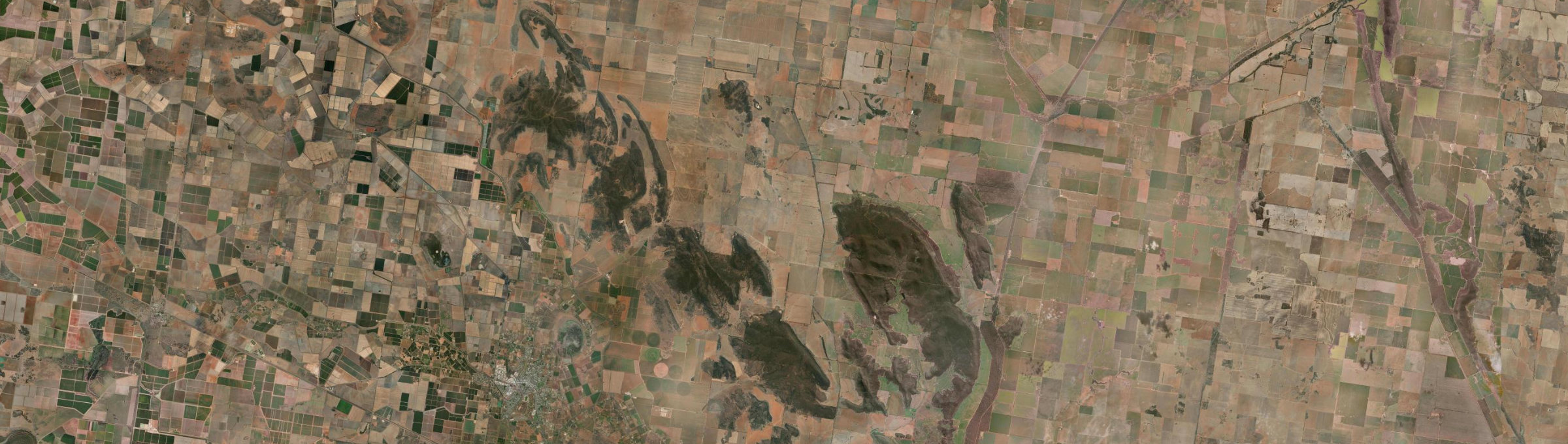 Aerial view of Colinroobie, NSW