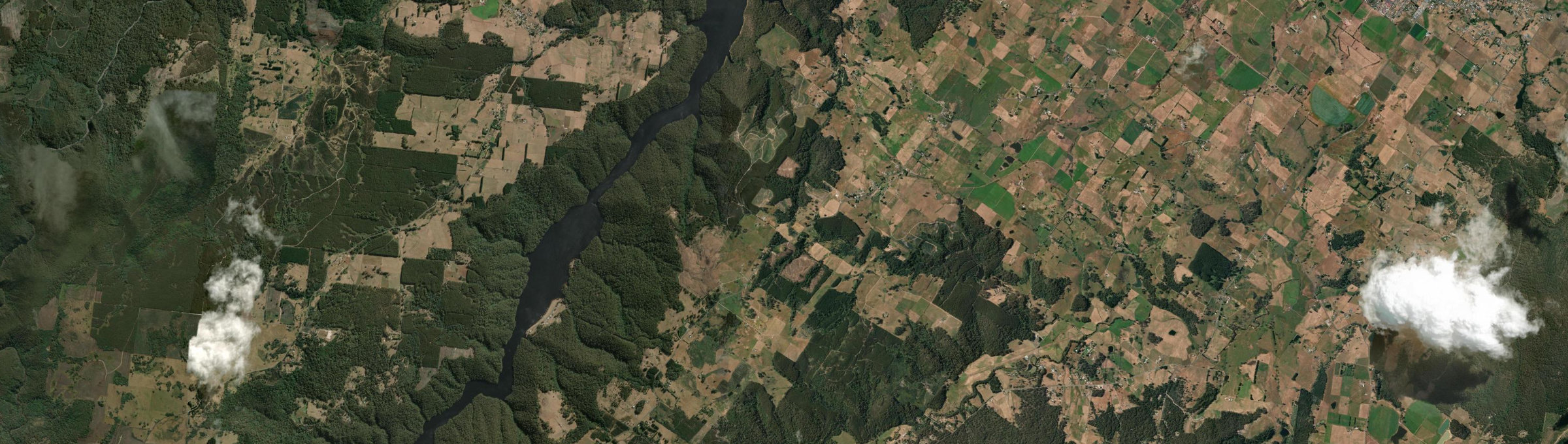 Aerial view of Roland, TAS