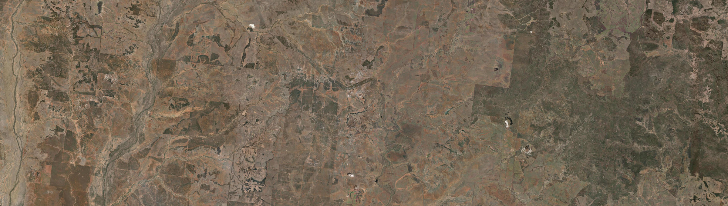 Aerial view of Clara Creek, QLD