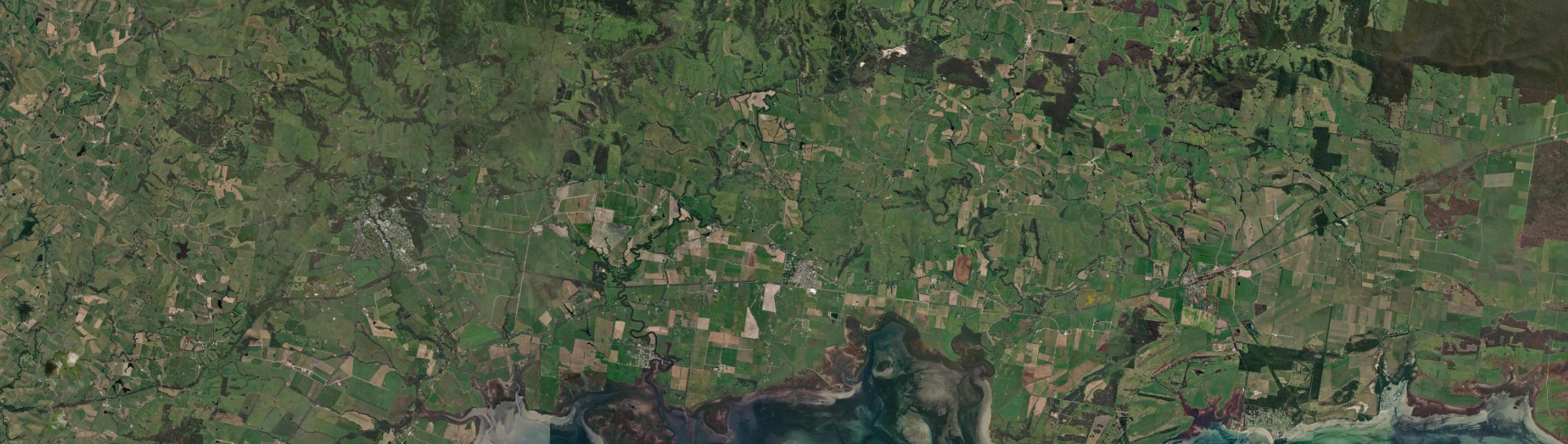 Aerial view of Toora (Vic.), VIC
