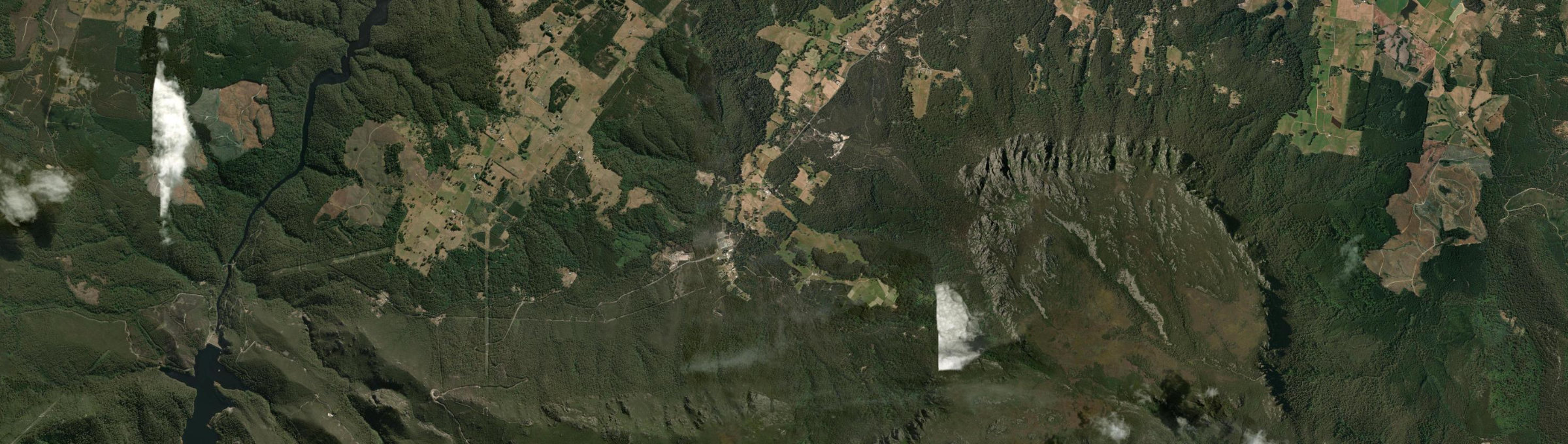 Aerial view of Gowrie Park, TAS