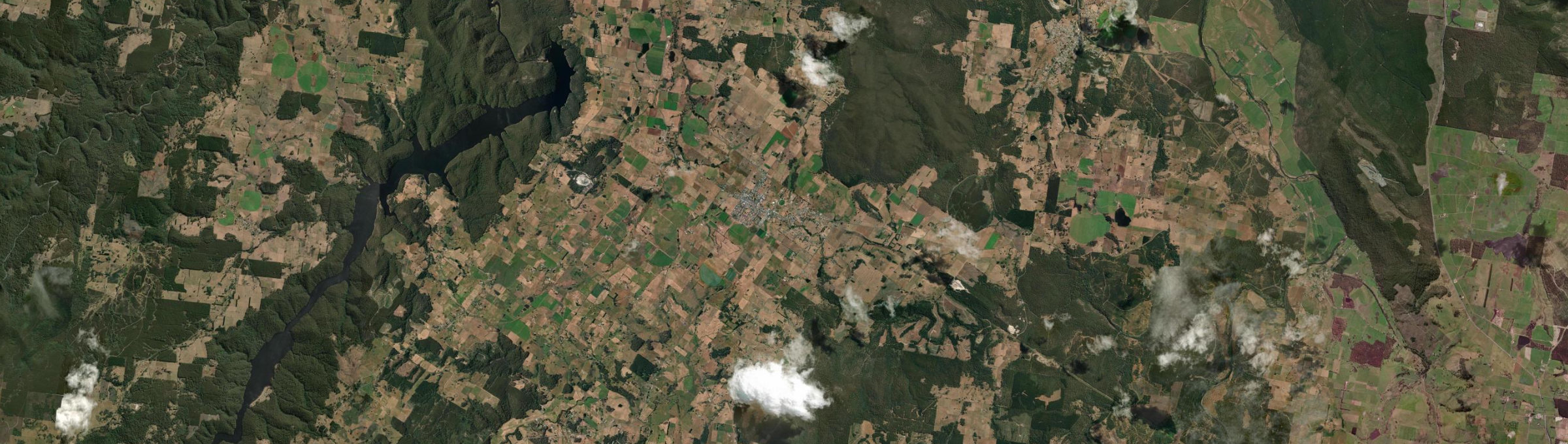 Aerial view of Sheffield, TAS