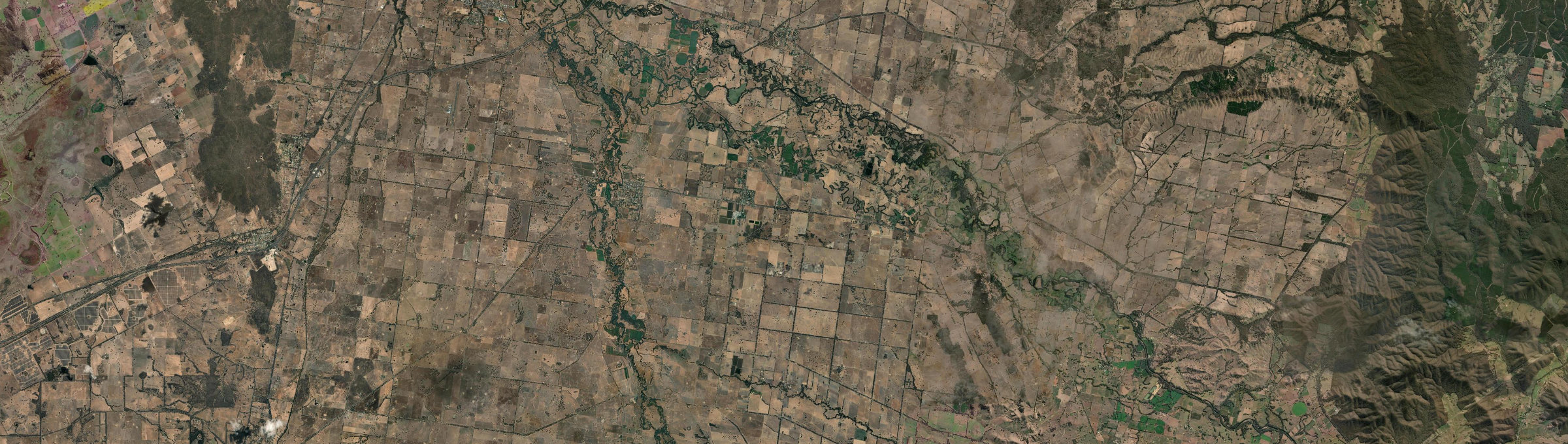 Aerial view of Milawa, VIC