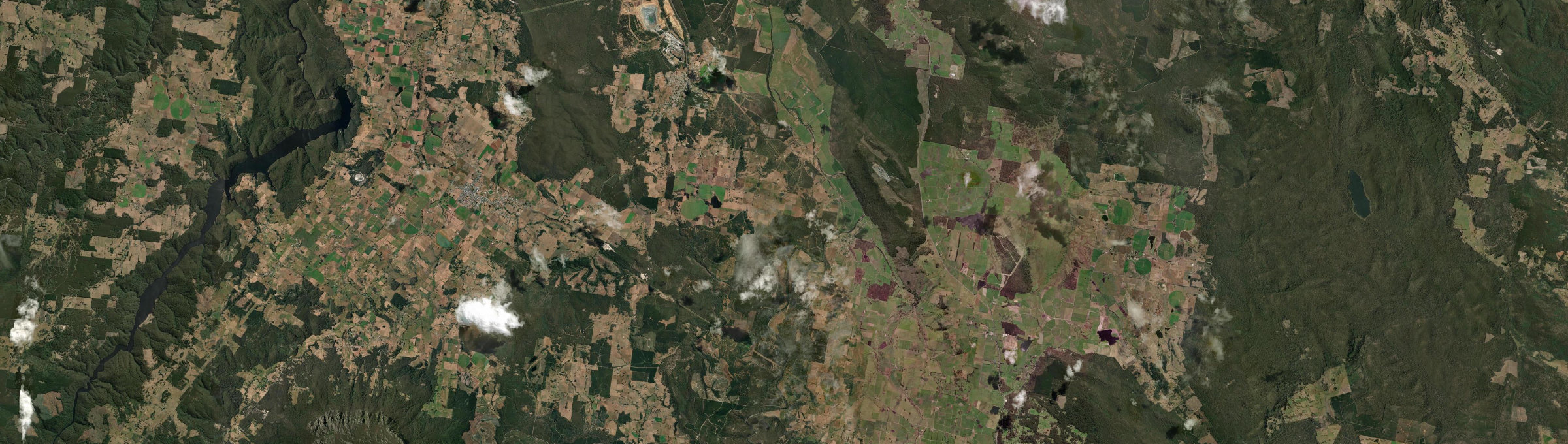 Aerial view of Merseylea, TAS