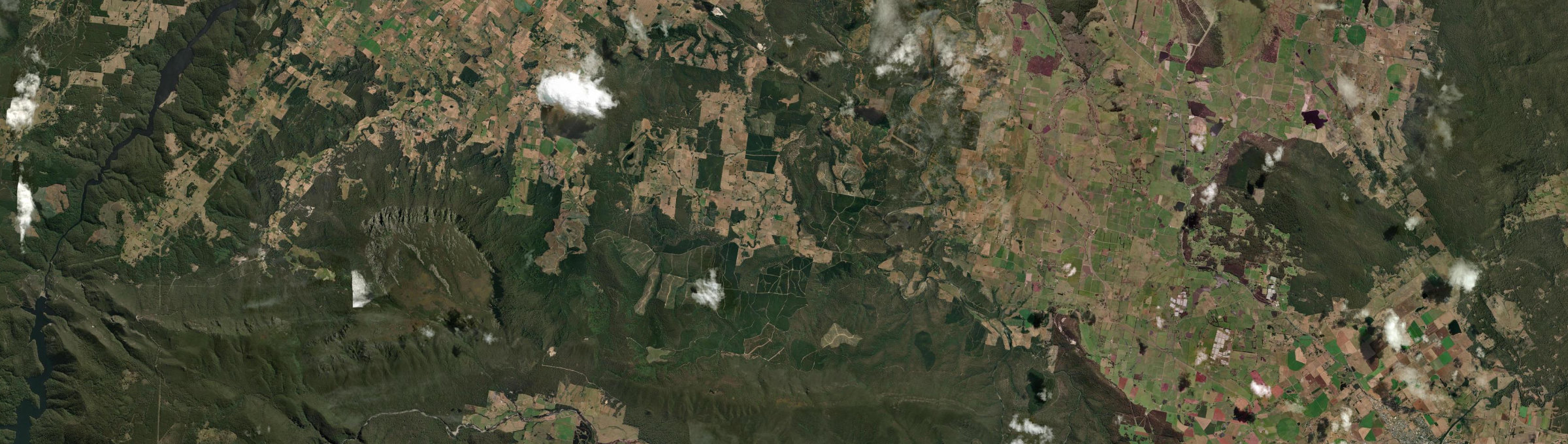 Aerial view of Lower Beulah, TAS