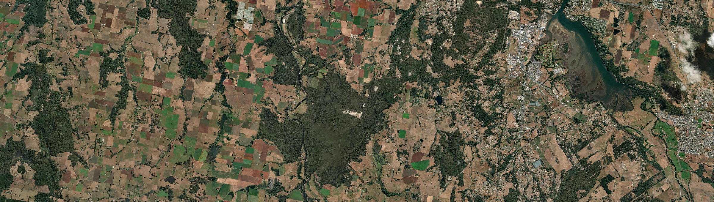 Aerial view of Forthside, TAS