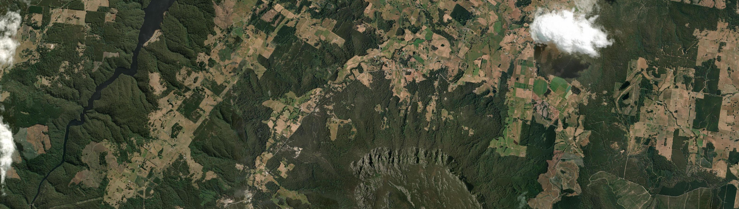 Aerial view of Claude Road, TAS