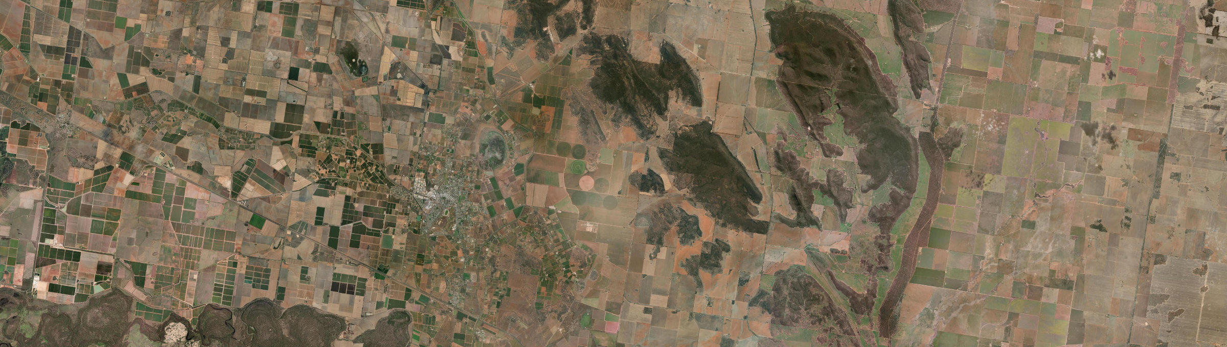 Aerial view of Corbie Hill, NSW