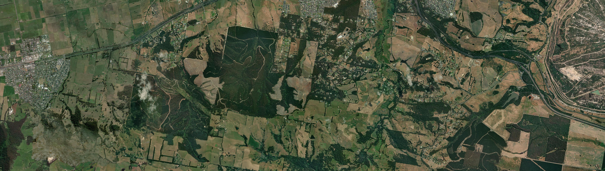 Aerial view of Moe South, VIC
