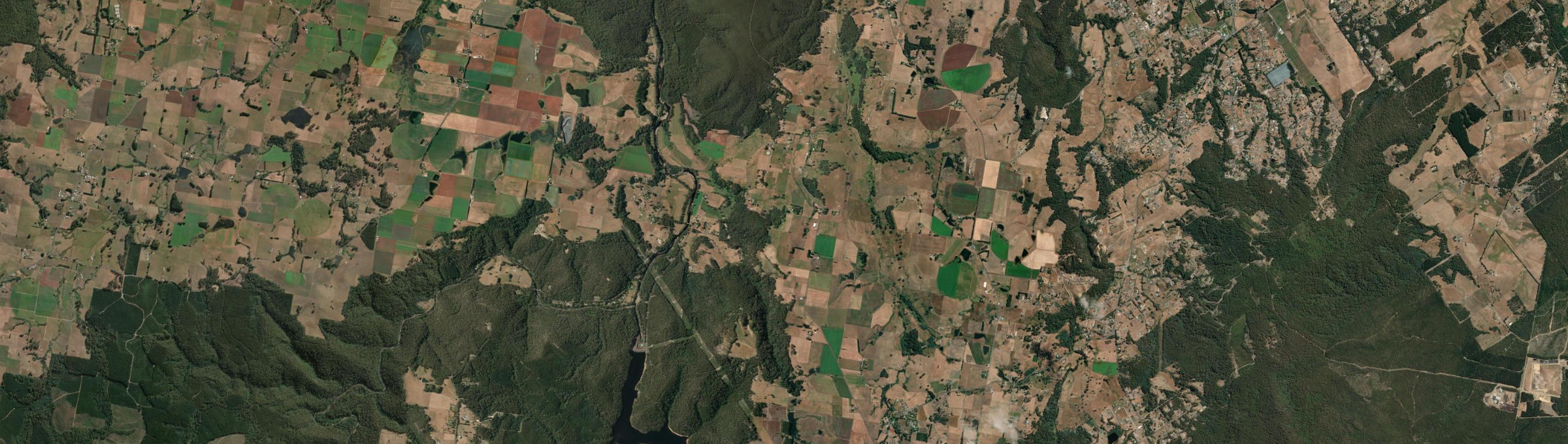 Aerial view of Paloona, TAS
