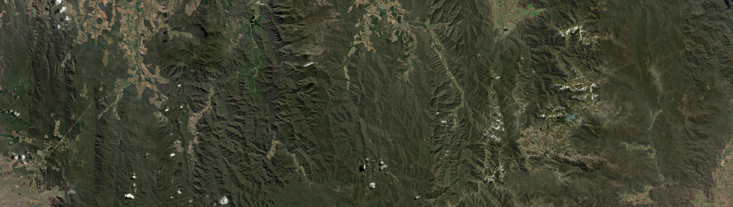 Aerial view of Buckland (Vic.), VIC