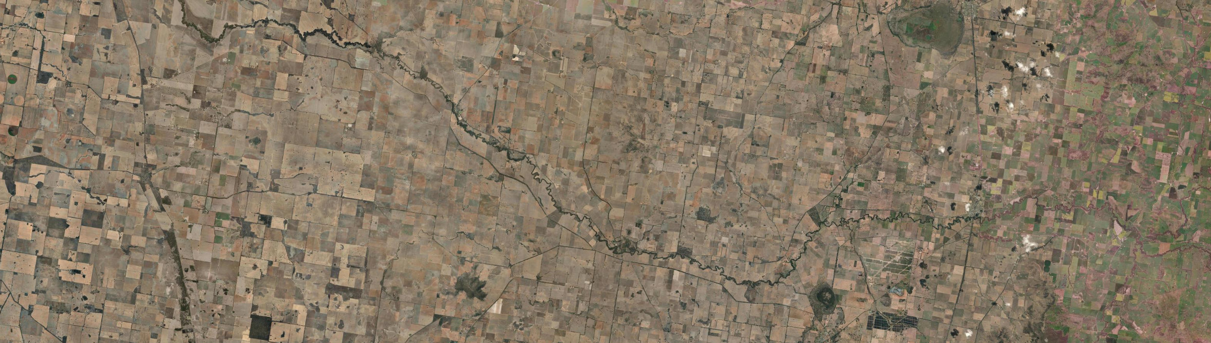 Aerial view of Walbundrie, NSW