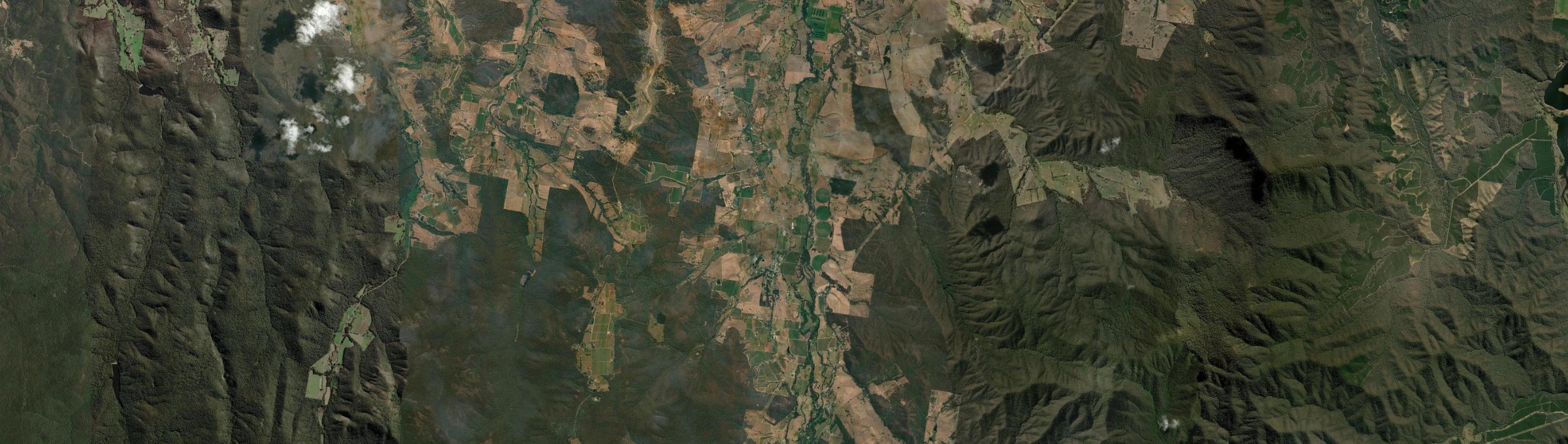 Aerial view of Whitfield (Vic.), VIC