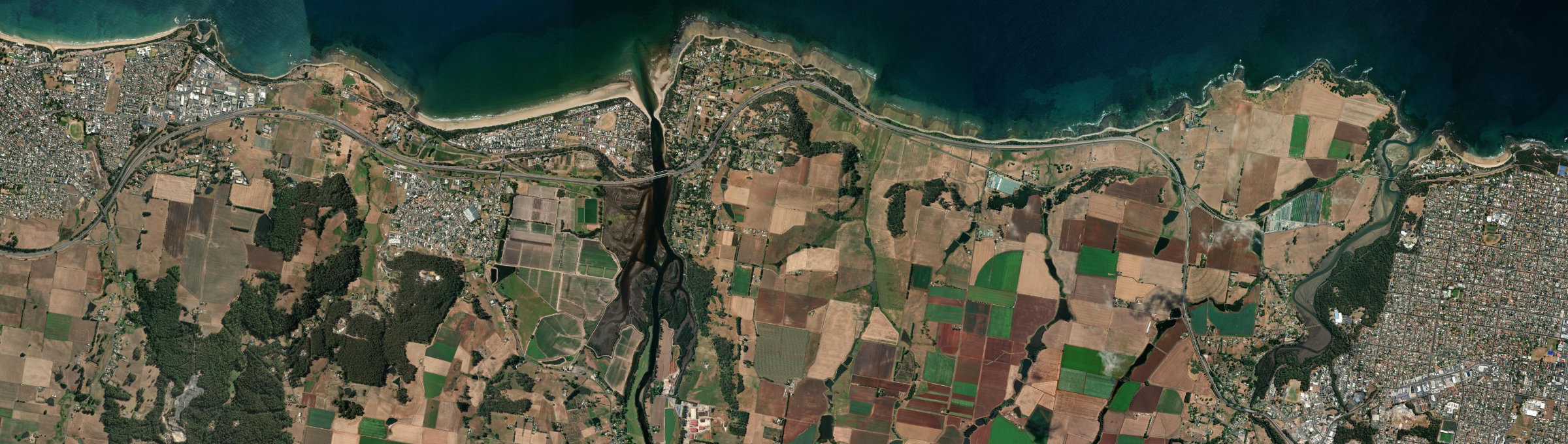 Aerial view of Leith, TAS