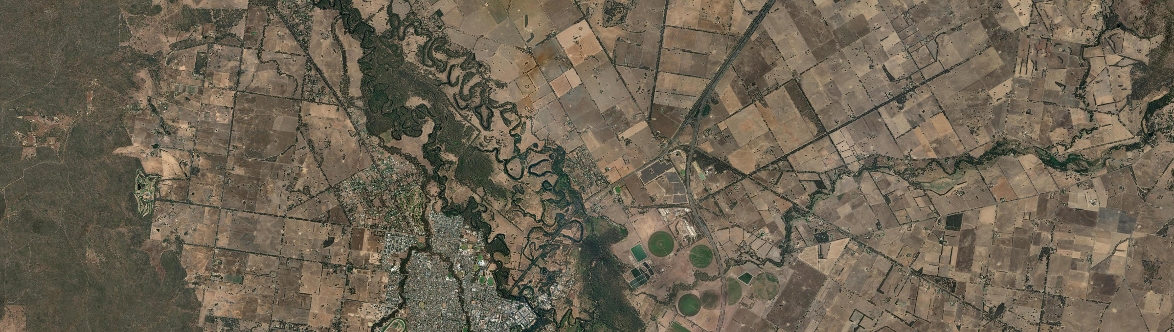 Aerial view of North Wangaratta, VIC