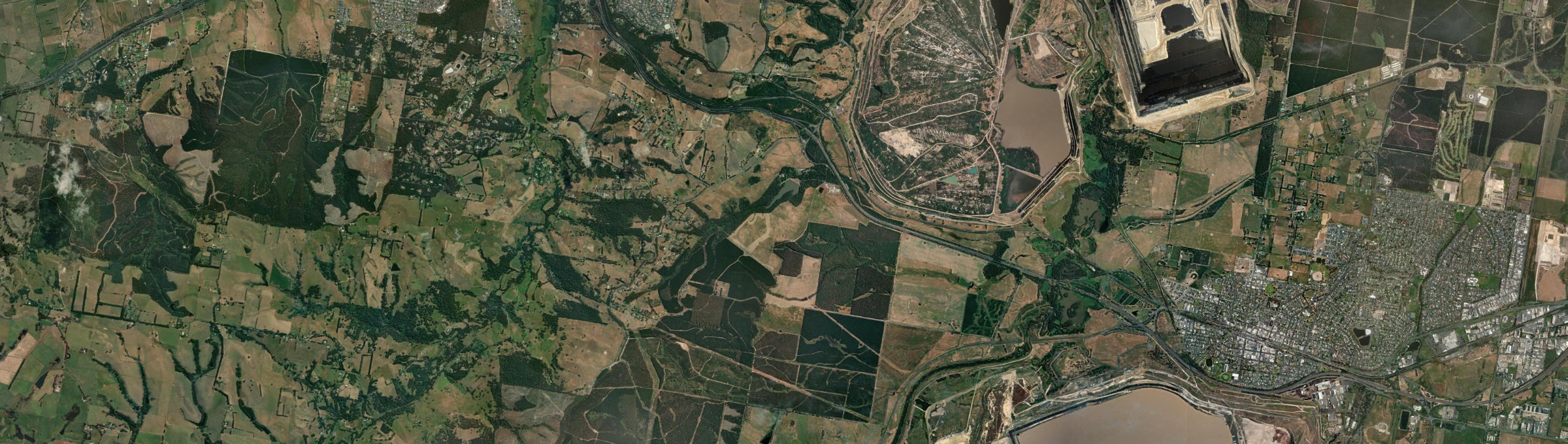 Aerial view of Hernes Oak, VIC