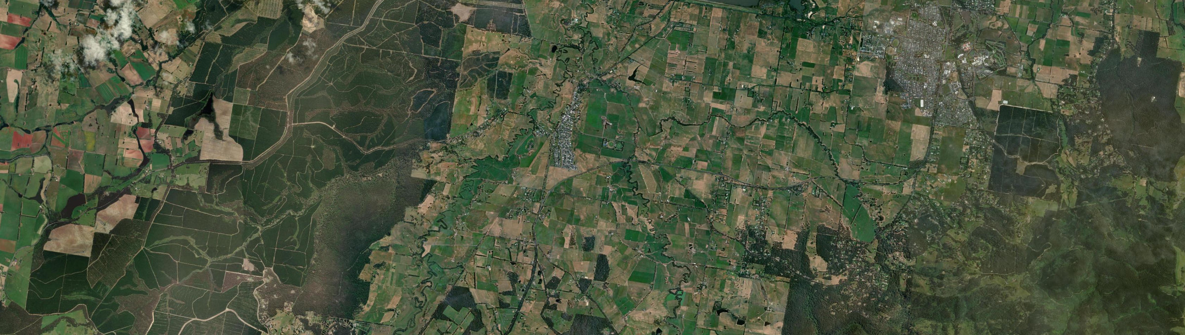 Aerial view of Yinnar, VIC