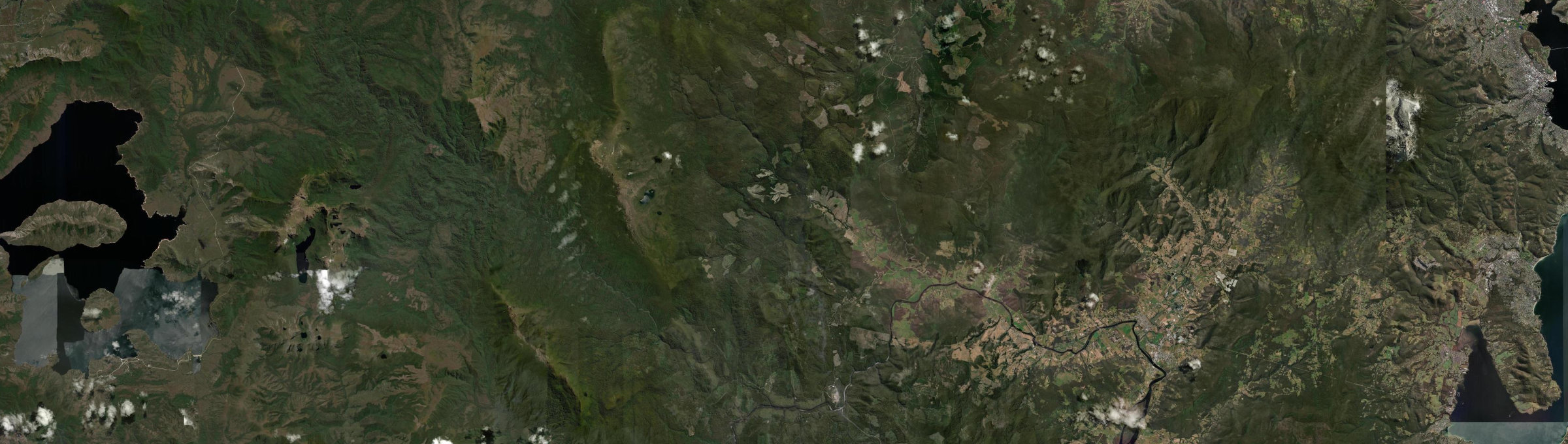 Aerial view of Lonnavale, TAS