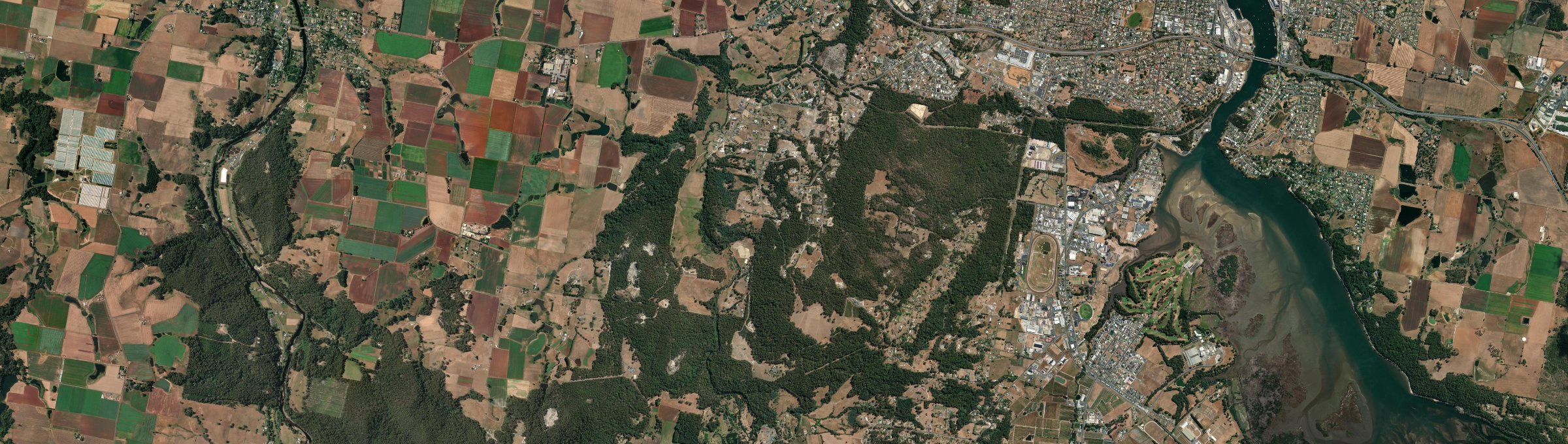 Aerial view of Tugrah, TAS