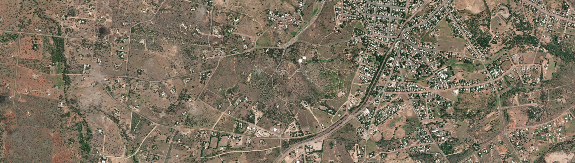 Aerial view of Towers Hill, QLD