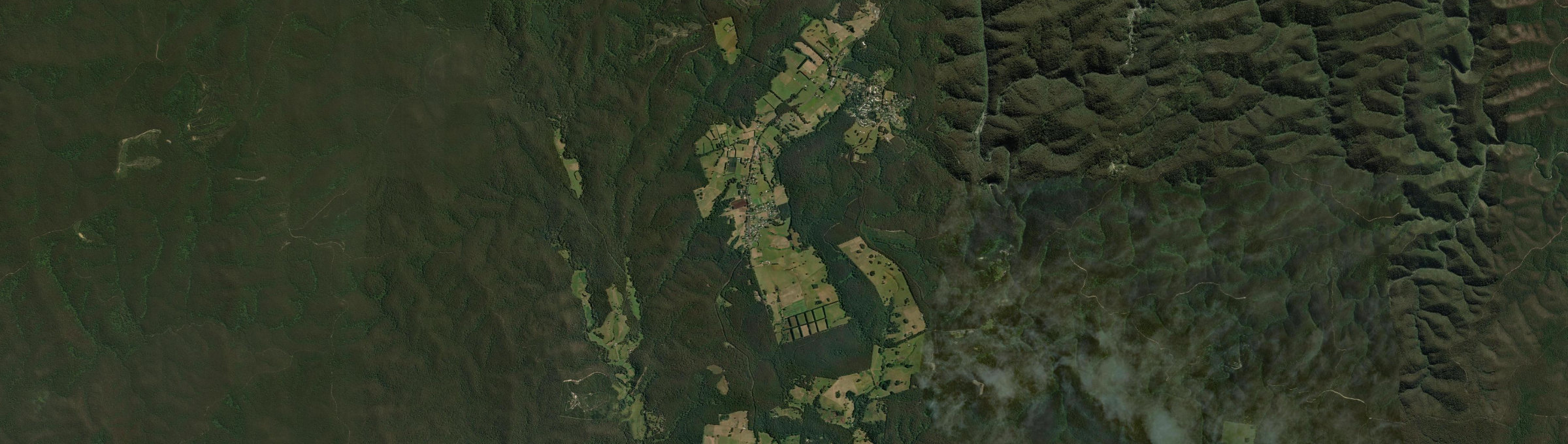 Aerial view of Erica, VIC