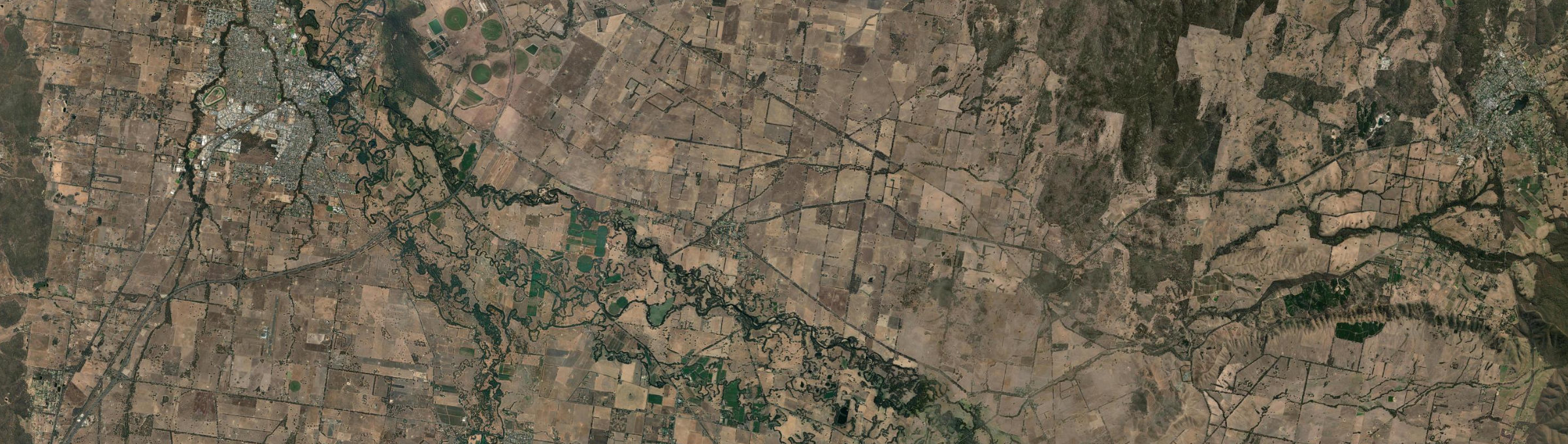 Aerial view of Tarrawingee, VIC