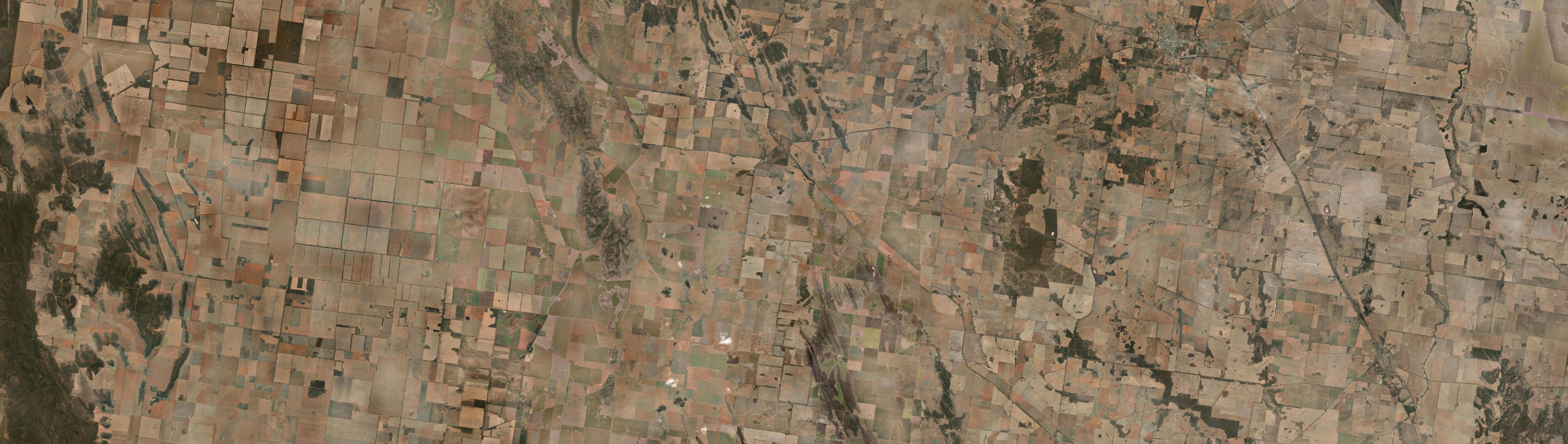 Aerial view of Tallimba, NSW
