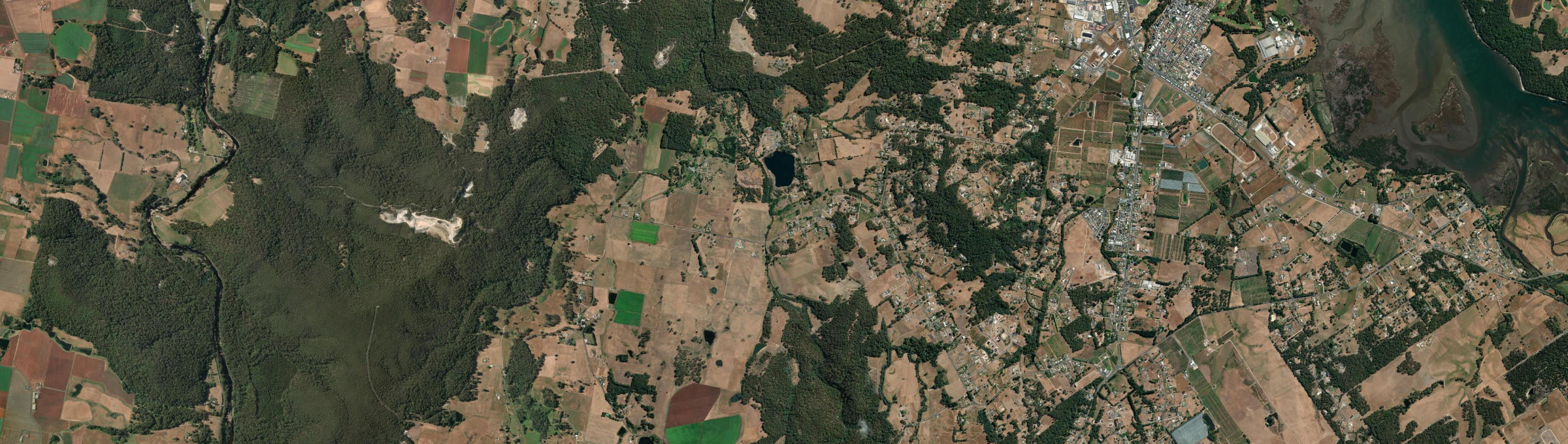 Aerial view of Eugenana, TAS