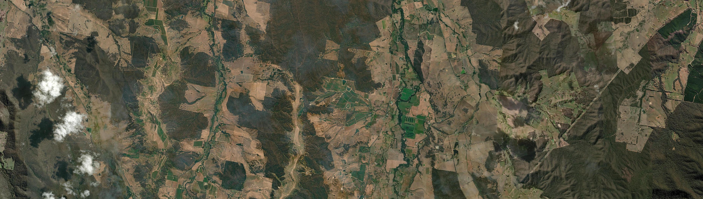 Aerial view of King Valley, VIC