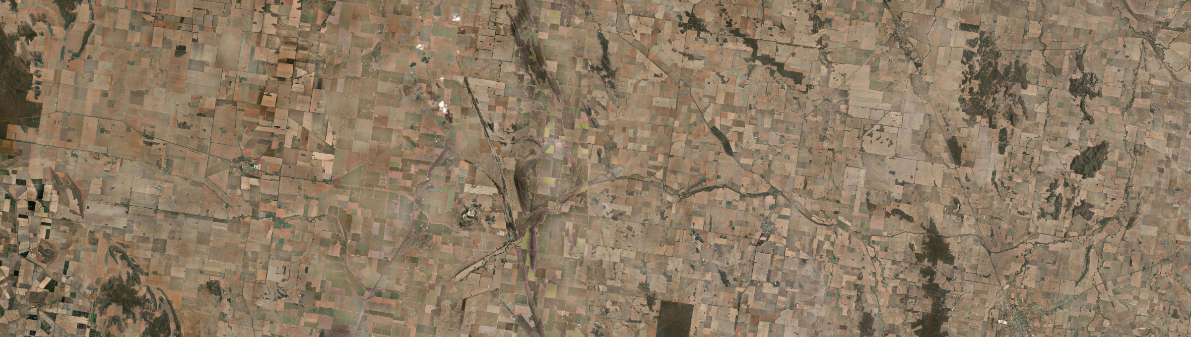 Aerial view of Beckom, NSW