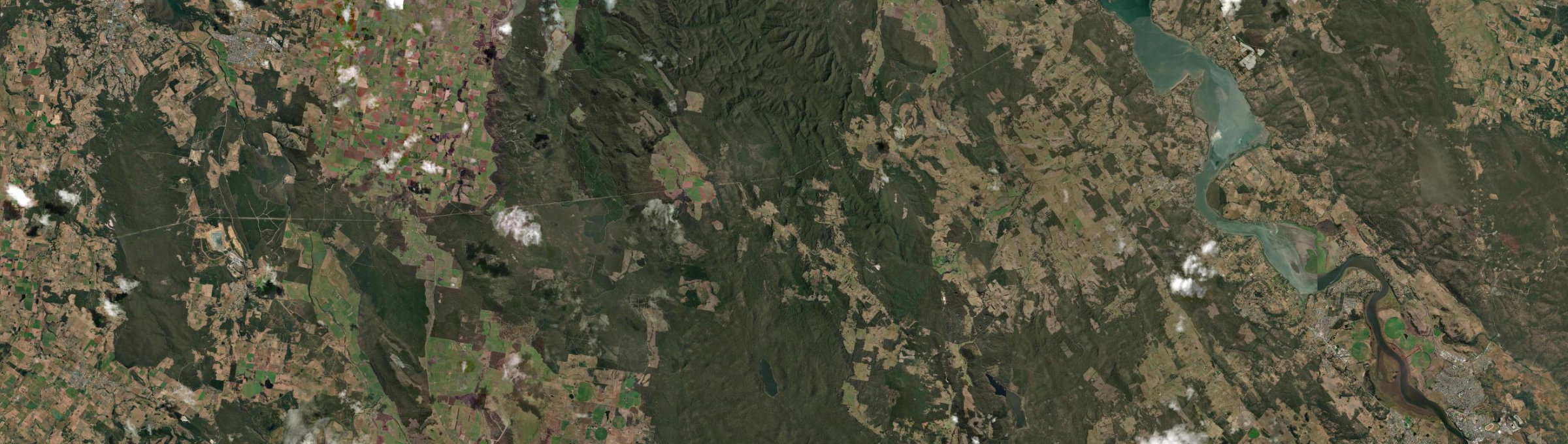 Aerial view of Frankford, TAS