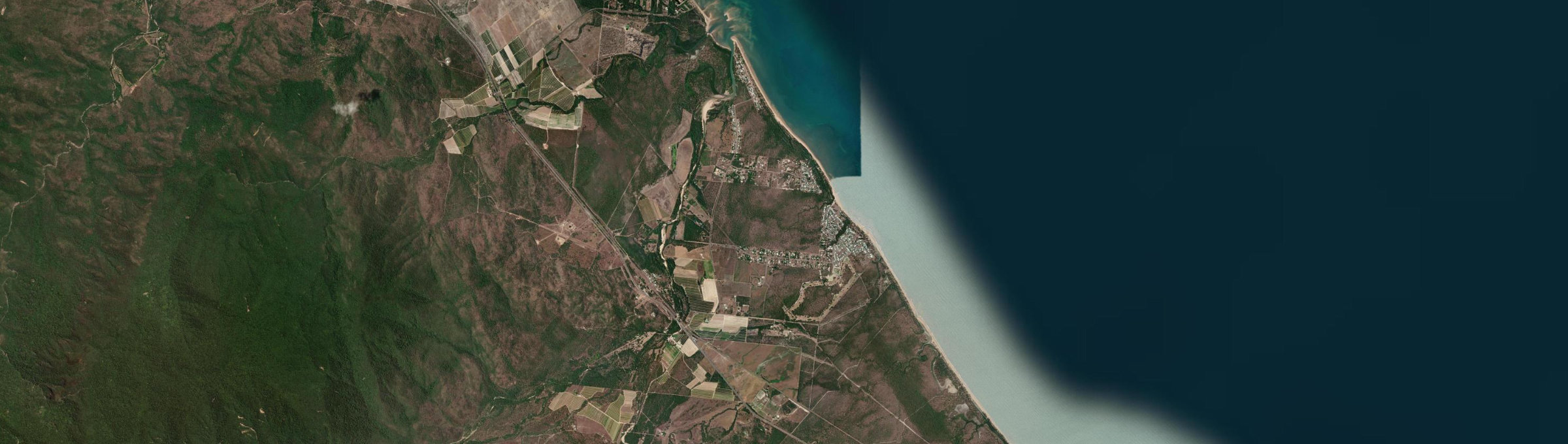 Aerial view of Balgal Beach, QLD