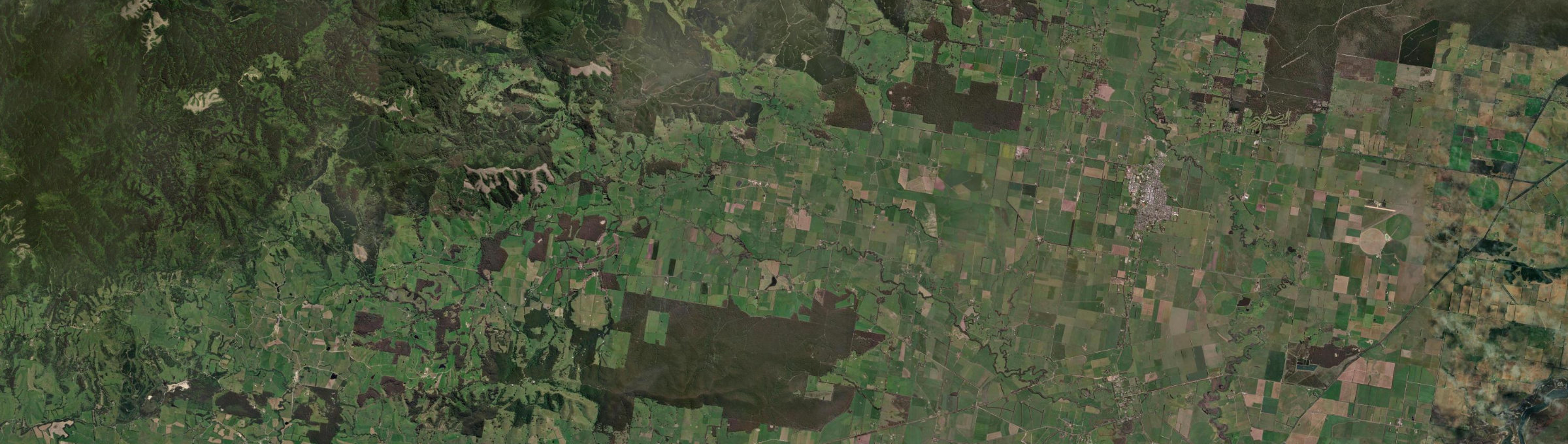 Aerial view of Jack River, VIC