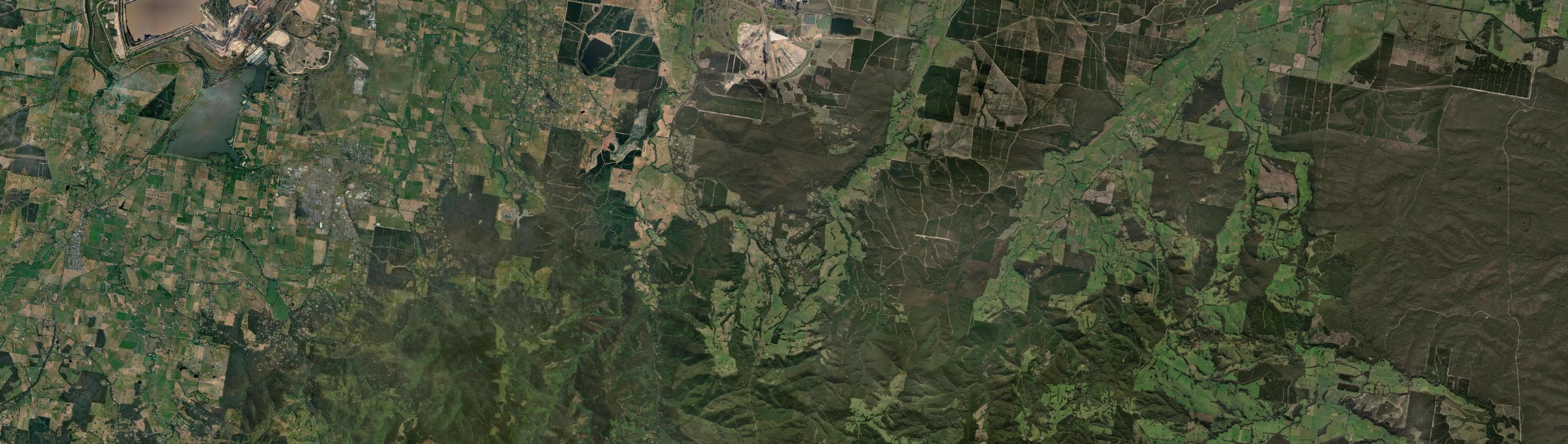 Aerial view of Callignee, VIC