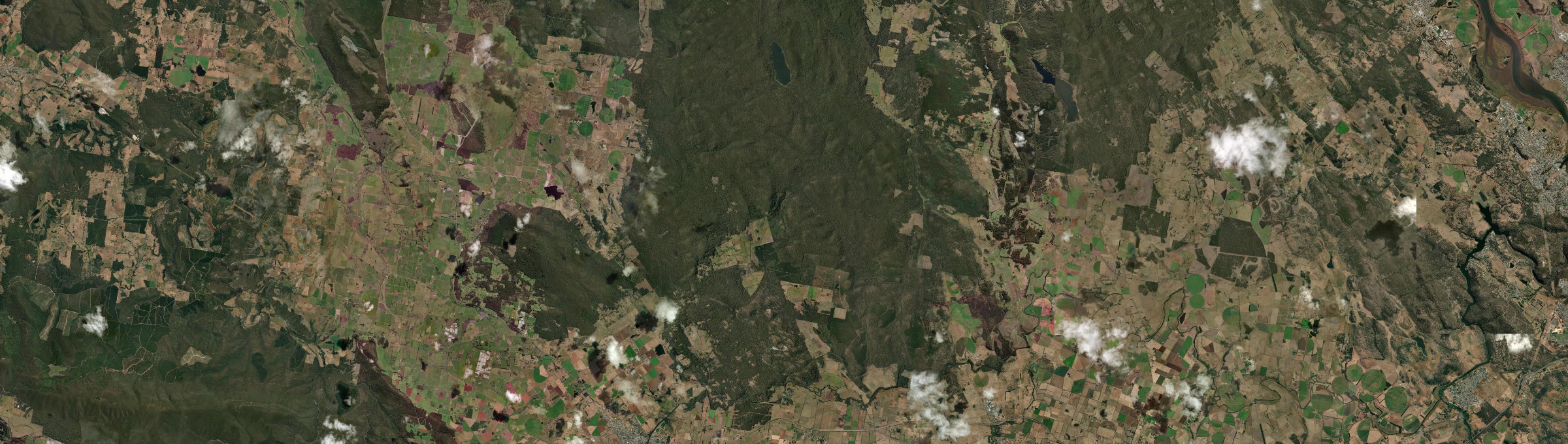 Aerial view of Reedy Marsh, TAS