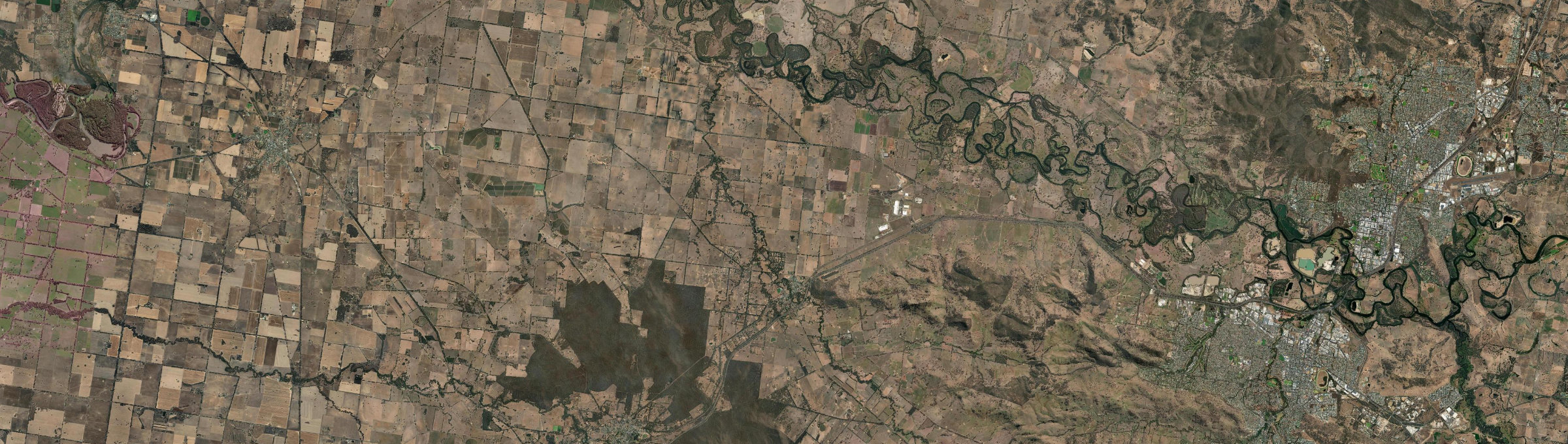 Aerial view of Barnawartha, VIC