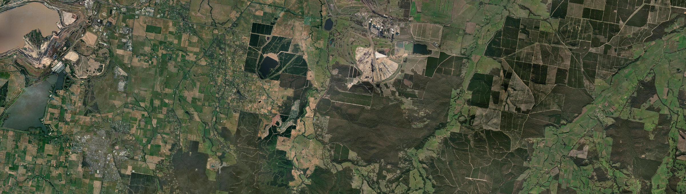 Aerial view of Traralgon South, VIC